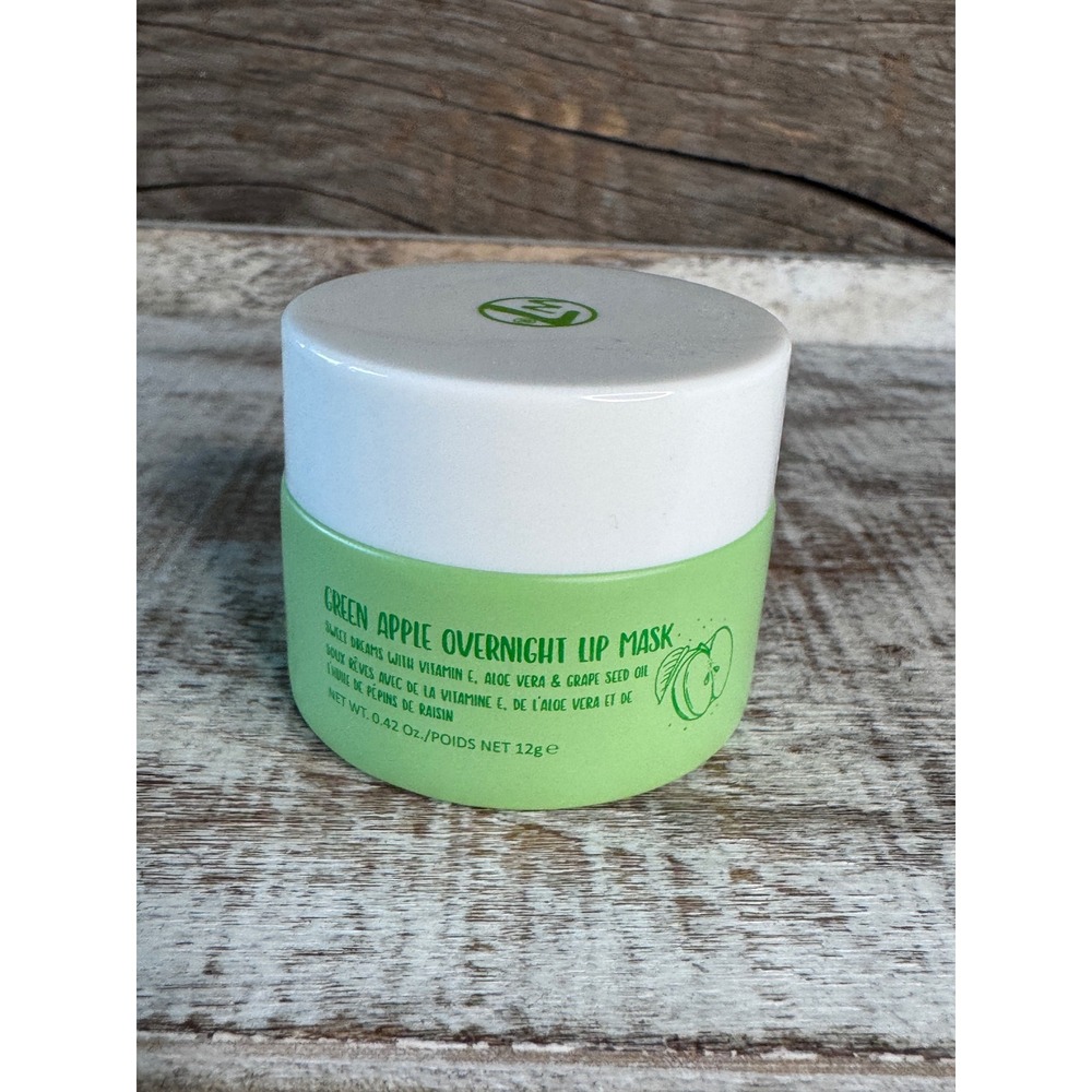 W7 Green Apple Overnight Lip Mask | 0.42 oz Full Size | Hydrating Balm | MSRP $7